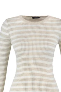 TRENDYOLMİLLA Stone Basic Striped Knitwear Sweater - Image 7