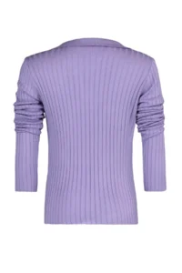 TRENDYOLMİLLA Lilac Sleeve Ucu Detailed Polo Shirt Collar Knitwear Sweater - Image 6