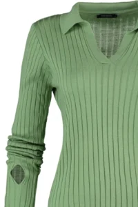 TRENDYOLMİLLA MINT Sleeve Ucu Detailed Polo Shirt Collar Knitwear Sweater - Image 8