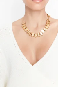 TRENDYOLMİLLA Ecru Double breasted Balloon Sleeve Crop Knitwear Sweater - Image 8
