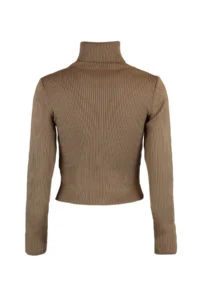 TRENDYOLMİLLA Brown Basic Turtleneck Knitwear Sweater - Image 8