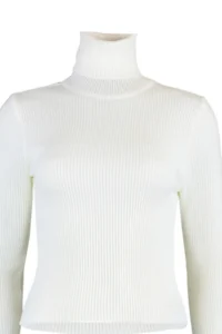TRENDYOLMİLLA Ecru Basic Turtleneck Knitwear Sweater - Image 7