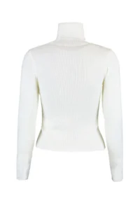 TRENDYOLMİLLA Ecru Basic Turtleneck Knitwear Sweater - Image 8