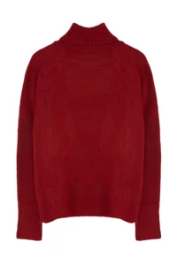 TRENDYOLMİLLA Burgundy Soft textured Basic Knitwear Sweater - Image 7