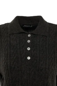 TRENDYOLMİLLA Anthracite Wide Pattern Soft textured Knitwear Sweater - Image 7
