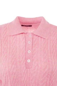 TRENDYOLMİLLA PINK Wide Pattern Soft textured Knitwear Sweater - Image 7