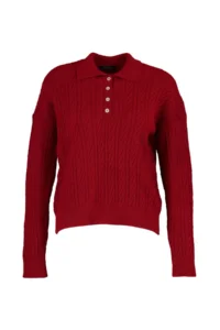 TRENDYOLMİLLA Red Wide Pattern Soft textured Knitwear Sweater - Image 11