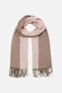 TRENDYOLMİLLA Powder PINK Color Blocked Soft textured Women Scarf - Image 4