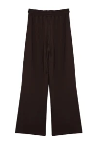 TRENDYOLMİLLA Bitter Brown Cotton Blended Wide Leg Thin Knitting Sports Sweatpants - Image 7