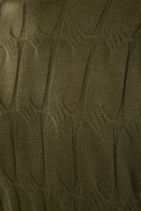 TRENDYOLMİLLA Khaki Mini Knitwear Crew Neck Dress - Image 4