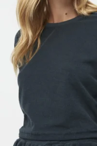 TRENDYOLMİLLA NAVY BLUE relaxed/Rahat Pattern Towel Knitting Tracksuit - Image 7