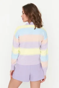 TRENDYOLMİLLA BLUE Color Bloklu Knitwear Sweater - Image 4