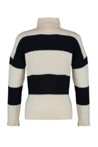 TRENDYOLMİLLA Stone Wide Pattern Soft textured Zippered Knitwear Sweater - Image 6