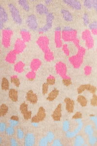 TRENDYOLMİLLA Stone Soft textured Leopard Patterned Knitwear Sweater - Image 4