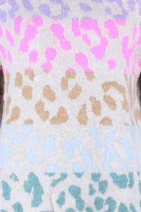 TRENDYOLMİLLA Stone Soft textured Leopard Patterned Knitwear Sweater - Image 7