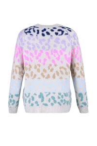 TRENDYOLMİLLA Stone Soft textured Leopard Patterned Knitwear Sweater - Image 8