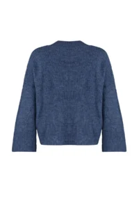 TRENDYOLMİLLA Indigo Soft textured Basic Knitwear Sweater - Image 8