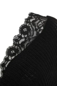 TRENDYOLMİLLA Black Double breasted Lace Garnili Knitwear Sweater - Image 11