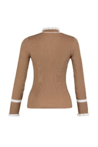 TRENDYOLMİLLA Camel Color Bloklu Knitwear Sweater - Image 6