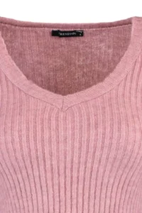 TRENDYOLMİLLA Dusty ROSE Crop Soft textured Basic Knitwear Sweater - Image 8