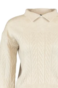 TRENDYOLMİLLA Stone Wide Pattern Soft textured Braided Knitwear Sweater - Image 7