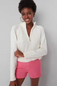 TRENDYOLMİLLA Ecru High Neck Knitwear Sweater - Image 3