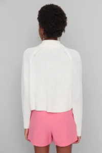 TRENDYOLMİLLA Ecru High Neck Knitwear Sweater - Image 5