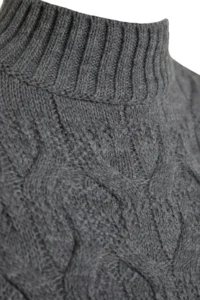 TRENDYOLMİLLA Anthracite Crop High Neck Knitwear Sweater - Image 7