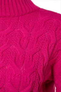 TRENDYOLMİLLA Fuchsia Crop High Neck Knitwear Sweater - Image 8