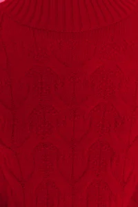 TRENDYOLMİLLA Red Crop High Neck Knitwear Sweater - Image 4