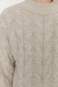 TRENDYOLMİLLA Stone Crop High Neck Knitwear Sweater - Image 4