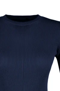 TRENDYOLMİLLA NAVY BLUE Basic Ribbed Knitwear Sweater - Image 7