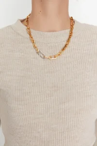 TRENDYOLMİLLA Stone Basic Ribbed Knitwear Sweater - Image 4
