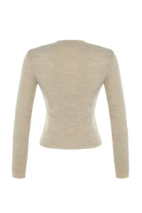 TRENDYOLMİLLA Stone Basic Ribbed Knitwear Sweater - Image 8
