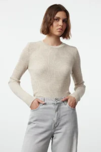 TRENDYOLMİLLA Anthracite-Beige 2 Sets Paket Knitwear Sweater - Image 3