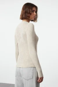 TRENDYOLMİLLA Anthracite-Beige 2 Sets Paket Knitwear Sweater - Image 5