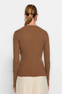 TRENDYOLMİLLA Brown-Stone 2 Sets Paket Knitwear Sweater - Image 3