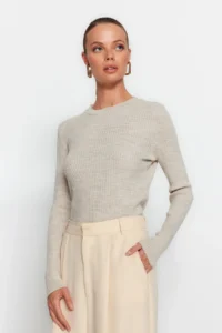 TRENDYOLMİLLA Brown-Stone 2 Sets Paket Knitwear Sweater - Image 4