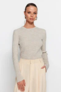 TRENDYOLMİLLA Brown-Stone 2 Sets Paket Knitwear Sweater - Image 5
