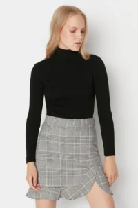 TRENDYOLMİLLA Black-WHITE 2 Sets Paket Knitwear Sweater - Image 2
