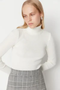 TRENDYOLMİLLA Black-WHITE 2 Sets Paket Knitwear Sweater - Image 8