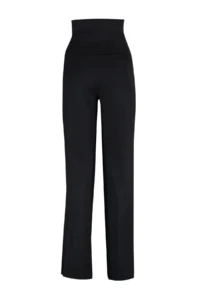 TRENDYOLMİLLA Black Scuba/Diver Wide Leg Beli Katlanabilir Knitting Sports Sweatpants - Image 8