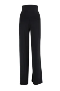 TRENDYOLMİLLA Black Scuba/Diver Wide Leg Beli Katlanabilir Knitting Sports Sweatpants - Image 9