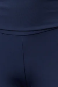 TRENDYOLMİLLA Dark NAVY Scuba/Diver Wide Leg Beli Katlanabilir Knitting Sports Sweatpants - Image 3