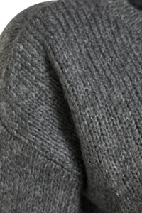 TRENDYOLMİLLA Anthracite Wide Pattern Soft textured Basic Knitwear Sweater - Image 7