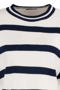 TRENDYOLMİLLA Ecru Crop Striped Knitwear Sweater - Image 9