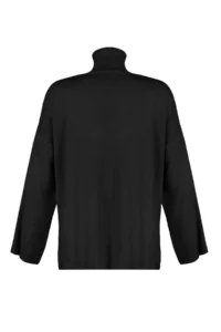 TRENDYOLMİLLA Black Wide Pattern Basic Knitwear Sweater - Image 7