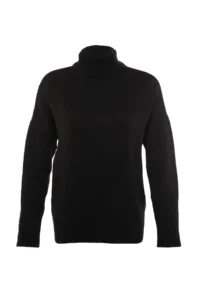 TRENDYOLMİLLA Black Wide Pattern Soft textured Knitwear Sweater - Image 12