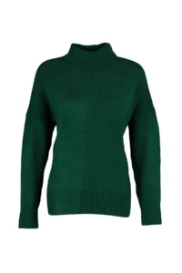 TRENDYOLMİLLA Emerald Green Wide Pattern Soft textured Knitwear Sweater - Image 10