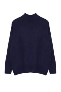 TRENDYOLMİLLA NAVY BLUE Wide Pattern Soft textured Knitwear Sweater - Image 7